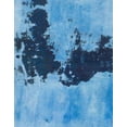 thumbnail image 1 of Ahgly Company Indoor Rectangle Abstract Blue Eyes Blue Abstract Area Rugs, 2' x 4', 1 of 6