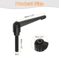 thumbnail image 2 of Uxcell Clamping Lever Handles, M10 x 50mm Adjustable Knobs Handle Male Thread for Lathe Machinery, Black, 2 of 6