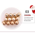 thumbnail image 4 of bolas de Navidad, decoraciones de árbol, bombillas de Navidad clásicas inastillables, decoración de coronas navideñasRojo vino1PCS, 4 of 5