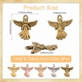 thumbnail image 2 of 1 caja de 40 dijes de ángeles, alas de ángel, colgantes de hadas guardianas de la suerte para la creación de joyas, aretes, collares y pulseras DIY., 2 of 9