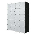 thumbnail image 2 of UWR-Nite Cube Storage Organizer, 20- Cube DIY Plastic Closet Cabinet, Modular Book Shelf Organizer Units, Storage Shelving Ideal for Bedroom Living Room Office with Doors, 2 of 6