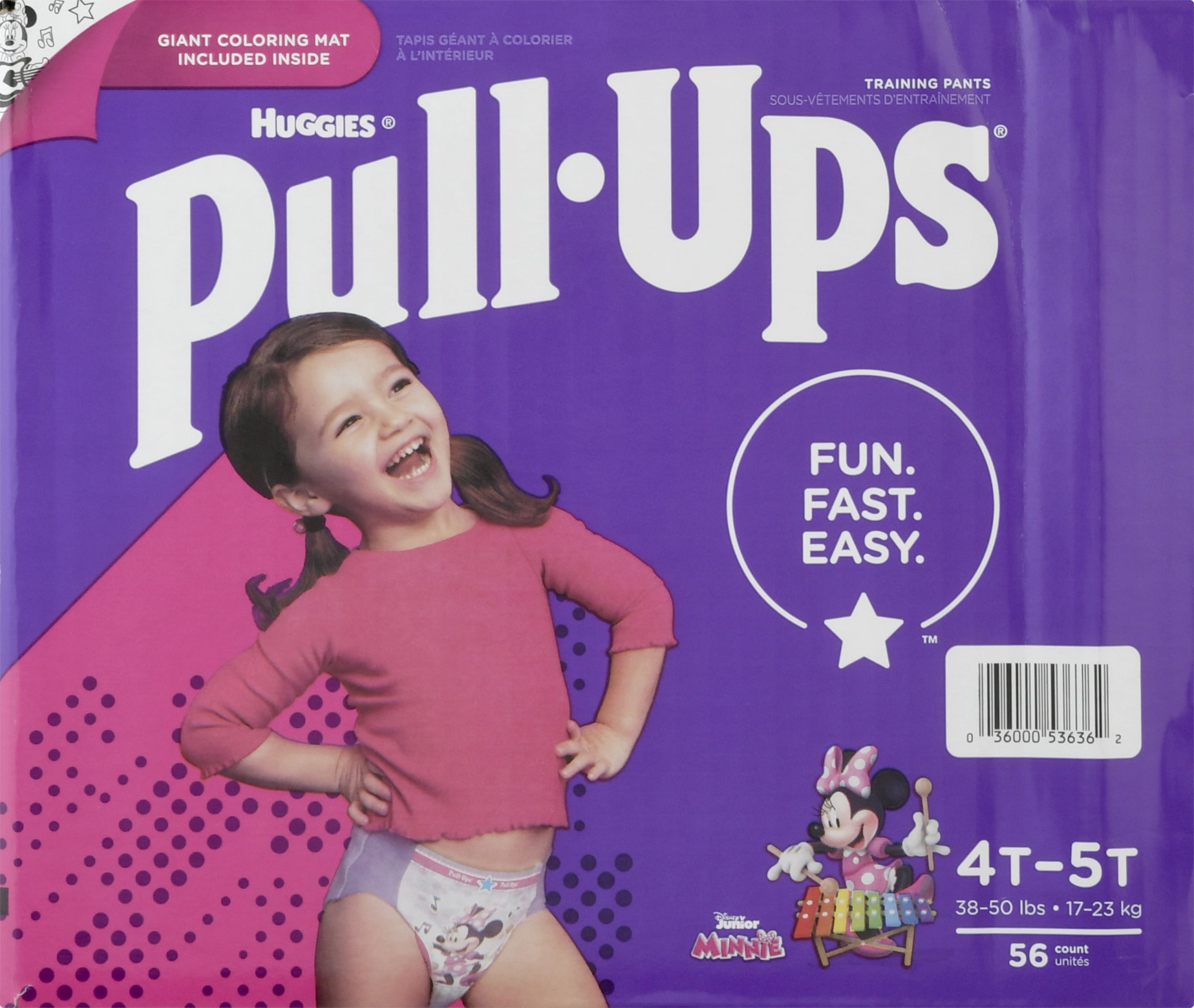 Huggies Pull-Ups Training Pants, 4T-5T, 38-50 lbs, 56 count