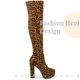 thumbnail image 4 of Botas altas hasta el muslo Perphy Leopardo 39, 4 of 4