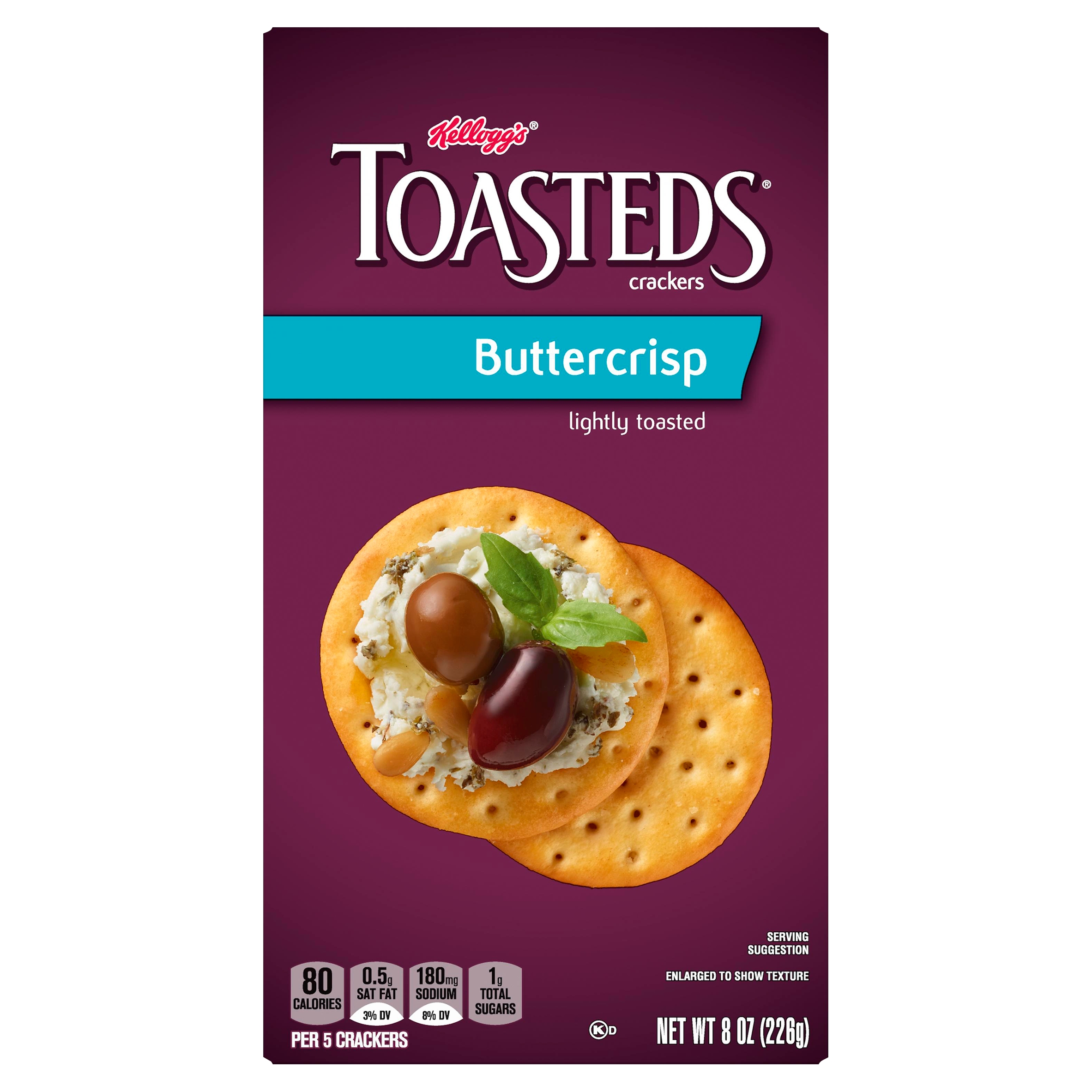 Toasteds Crackers Buttercrisp Baked Snacks 8 Oz