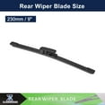 thumbnail image 2 of Unique Bargains 2pcs Car Auto Rear Windshield Wiper Blade Replacement for Hyundai Veloster 2011-2018, 2 of 6