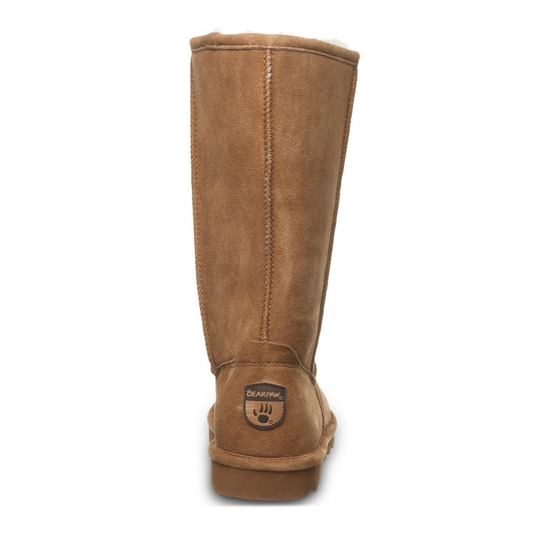 Tall tan shop bearpaw boots