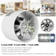 thumbnail image 4 of 2X Ventilador de Conducto En Línea de 220 V, Ventilador de Escape, Ventilador de Refrigeración Por Aire, Blanco, 4 Pulgadas, 4 of 6