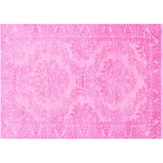 Ahgly Company Indoor Rectangle Persian Pink Traditional Area Rugs, 2' x 5'