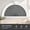 Grey-blackout, variant on Arch Window Shades Half Circle Cordless No Drill Light Filtering Cellular Honeycomb Fabric No Tools Blinds Easy Install Blue 24" W x 12" H (1 PCS)