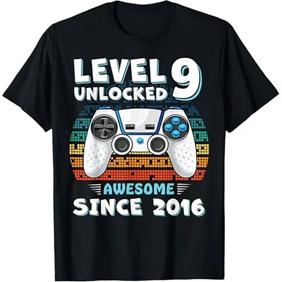 ANUNSHIRT 9 Year Old Bday Decorations Son Boy 9Yr 2016 9Th Birthday T-Shirt Unisex S-5XL Hot Trending Shirt, Vintage Birthday Gift