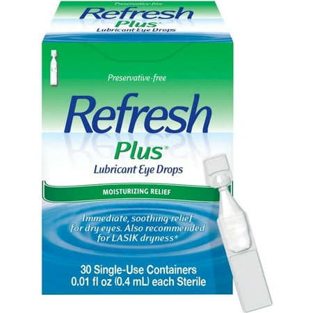REFRESH PLUS Lubricant Eye Drops Single-Use Containers 30 (Best Uses For Dropbox)