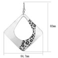 thumbnail image 2 of Women's Iron Rhodium 9.50(g) Dangle & Drop Earrings, 2 of 2