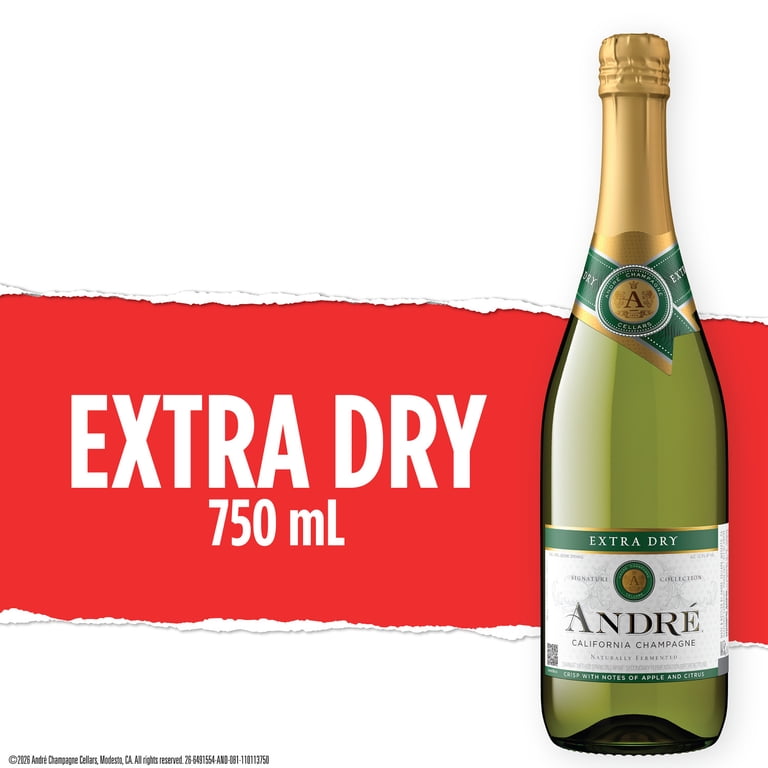 Andre, Champagne, 750ml, Extra Dry Sparkling White Wine California