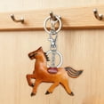 thumbnail image 5 of PONPRNGY Horse Leather Bag Charm Keychain Purse Charms for Women Handbags, 5 of 6