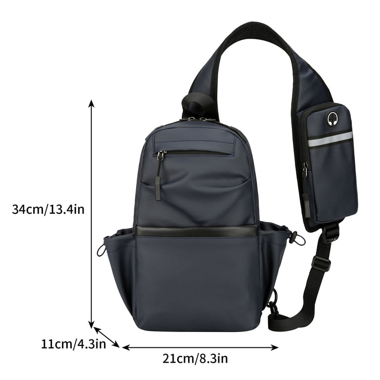 Small Black Sling Crossbody Bag for Men Women, Tactical  display picture 2