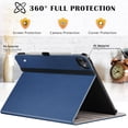 thumbnail image 4 of Case for New iPad Pro 11 Inch Case 2024 5th Generation M4, Premium PU Leather Cover with Auto Wake/Sleep, Multiple View Angles, Navy Blue, 4 of 8