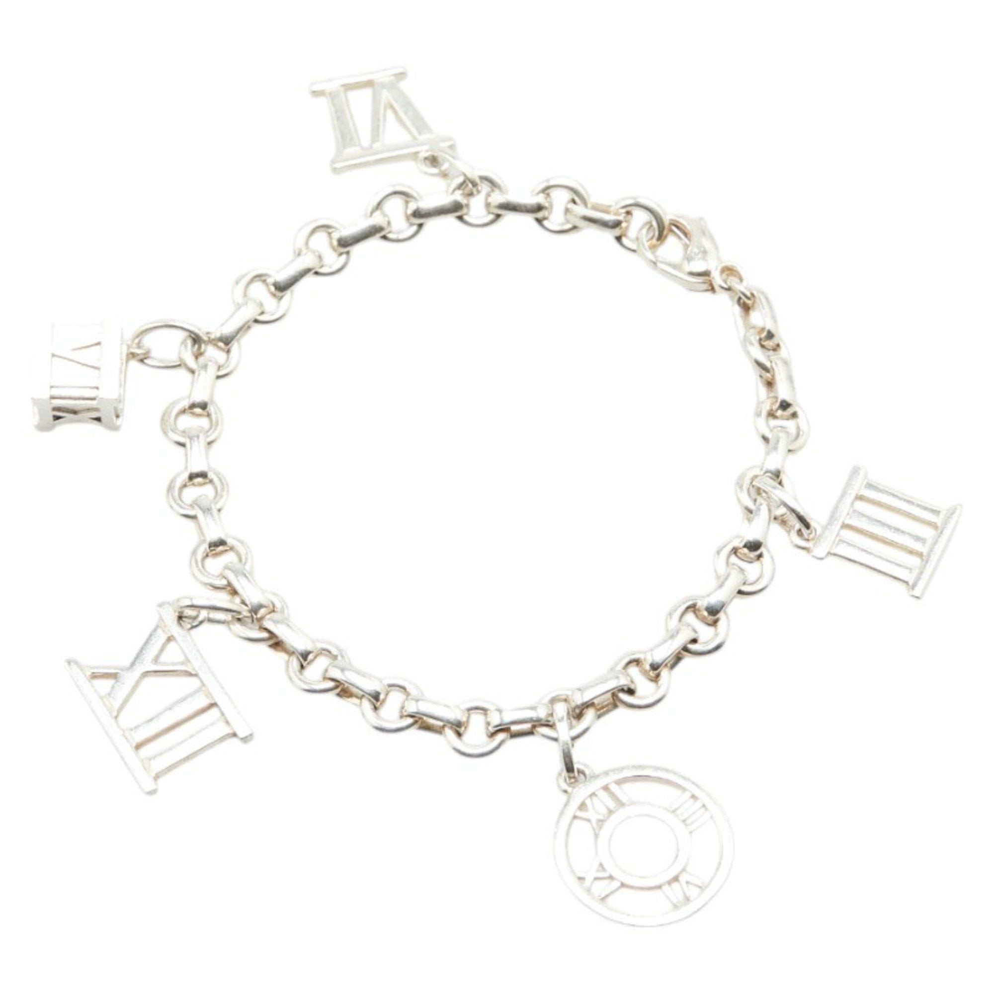 Pre-Owned Tiffany & Co. Atlas 5-Charm Bracelet in 925 Sterling Silver for Women. (Good)