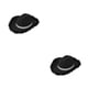 thumbnail image 1 of Sombrero de vaquero Minnieouse elegante de tela estilo vintage unisex color Rosa Negro Blanco, 1 of 6