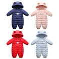 thumbnail image 3 of Baby Girls Boys Winter Warm Snowsuit Jumpsuit Down Coat Newborns Romper One-pieces 3-12M, 3 of 3