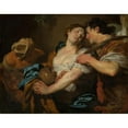 thumbnail image 2 of Johann Liss 24x20 Black Ornate Framed Double Matted Museum Art Print Titled: The Temptation of Saint Mary Magdalen (ca. 1626), 2 of 5