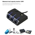 thumbnail image 3 of Car Lighter Car Socket Car Power Splitter 3 Way Auto Car Lighter Socket Splitter Dual USB Charger Power Adapter, 3 of 8
