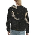 thumbnail image 7 of Disketp Abstract Starry Sky Moon Womens Casual Hoodies Crew Neck Long Sleeve Sweatshirts Pullover Tops-XX-Large, 7 of 7
