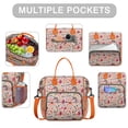 thumbnail image 2 of Pioneer Flower Floral Print Pattern Womens Lunch Box for Work,Insulated Large Lunch Bag for Tween and Teen,Loncheras Para Mujer,Leakproof Adult Lunch Bag for Work,Beach,Travel,Picnic,Camping, 2 of 7