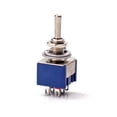 thumbnail image 3 of EeaseCA Mini Metal Toggle Switches 6-Pin On/Off/On 3-Position 6A 125V (Blue), 3 of 7