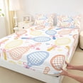 thumbnail image 3 of Feelyou Bowknot Badminton Twin Sheet Sets, Love Heart Kid Bedding, 3-Piece, 3 of 7
