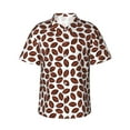 thumbnail image 2 of Xecao Coffee Rugby print Hawaiian shirt - a stylish short-sleeve button-down for men, perfect for casual beach and tropical outings., 2 of 9