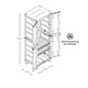 thumbnail image 4 of Armario Ropero Organizador Modular Closet Ropa Plástico Gris Rimax, 4 of 4