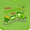 thumbnail image 4 of Inktastic Happy St. Patrick's Day Shamrock Train Boys or Girls Baby Bib, 4 of 4