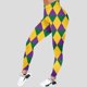 thumbnail image 1 of MKLEKYY Leggings para mujer Pantalones de yoga largos con estampado brillante y estampado Mardi para mujer, 1 of 4