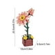 thumbnail image 3 of Bloques de Construcción, Flores, Rompecabezas de Flores, Modelos Tridimensionales, Artesanías de Madera, 3 of 7