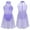 Lavender, variant on Raenseen Kids Girls Ballet Tutu Dress Leotard Figure Ice Skating Dress Mock Neck Lyrical Latin Jazz Black 10