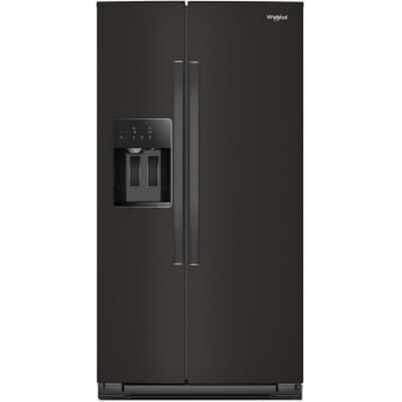 Whirlpool WRSF5536RV 28.4 cu. ft. Side-by-Side Refrigerator, Black Stainless Steel