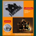 thumbnail image 3 of LSLJS Halloween Decorations Hanging Ornaments,Fall Decorations for Home,Black Halloween Theme Pendant with LED String Light,Glowing Pumpkin Lantern for Thanksgiving Havest Party Window, 3 of 6