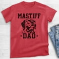 thumbnail image 2 of Mastiff Dad, Unisex Men's Shirt, English Mastiff, Mastiff Owner, Funny Dog Dad Gift, Heather Red, Medium, 2 of 6