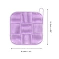 thumbnail image 4 of Unique Bargains 1 Pc Nine-square Double-sided Bath Brush Shower Brush Purple, 4 of 6