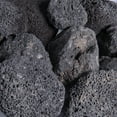 Black Lava Rock 1"3" Volcanic Lava Rock for Fire Pits & Fireplaces