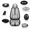 thumbnail image 2 of Fit for Ford 98% Models,2Pcs Waterproof Faux Leather Car Seat Cushions,Car Interior Protectors,Airbag Compatibility,Seat Covers for Car(Grey&Black), 2 of 6