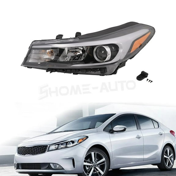 Headlight Assembly Fits For Kia Forte Forte5 2017-2018 Left Driver Side Halogen
