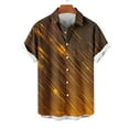 thumbnail image 2 of Mens Casual Manga Corta Botón Abajo Camisas Turndown Cuello Blusa de Impresión, Poliéster Ligero Top de la Moda para el Verano Al Aire Libre Y el Uso Diario, 2 of 6