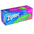 thumbnail image 6 of Ziploc Snack Bags Grip 'n Seal Tab Double Zipper Green Tab Clear Plastic 40 Count, 3 Pack, 6 of 6