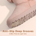 thumbnail image 6 of Fupoia ​Girls Bootie Slippers Warm Winter Plush Fuzzy Slippers with Memory Foam Pink 12 Little Kid, 6 of 7