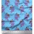 thumbnail image 1 of Soimoi Cotton Poplin Fabric Dot,Leaves & European Goldfinch Bird Print Fabric by The Yard 56 Inch Wide, 1 of 1
