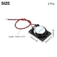 thumbnail image 2 of 2 Pcs 2W 8 Ohm Metal Shell Square Internal Magnet Speaker with 120mm Wire, 2 of 6