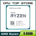 thumbnail image 2 of Procesador AMD Ryzen 5 5500 R5 5500 3,6 GHz, 6 núcleos, 12 subprocesos, 7 nm, L3 = 16 M, 100-000000457, socket AM4, sin ventilador, 2 of 4