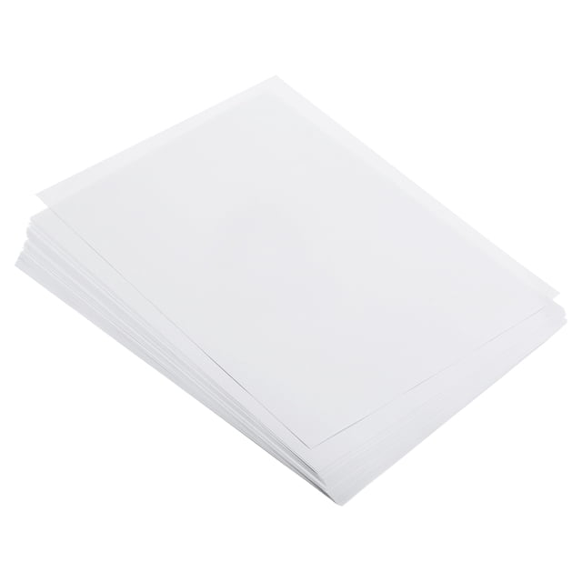 Papel de copia de colores Uxcell 8.3x5.8" 80gsm Blanco 25 hojas