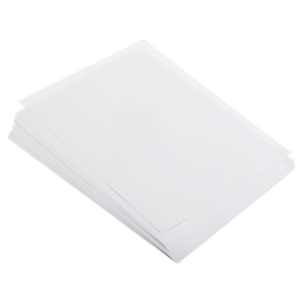 Papel de copia de colores Uxcell 8.3x5.8" 80gsm Blanco 25 hojas